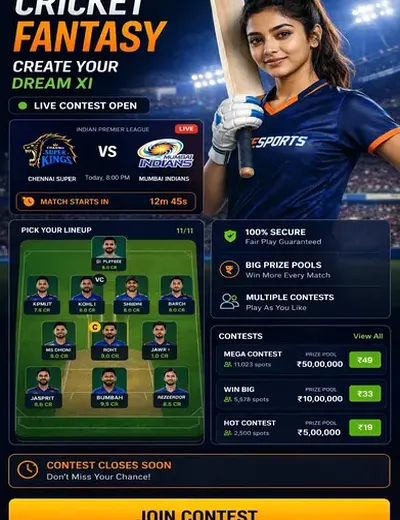 Bet7k (bet 7 k) fantasy cricket & matchday visual 3